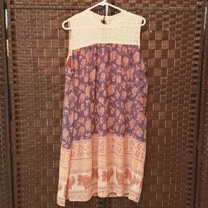 Maurices Floral Print Dress Sz XL
